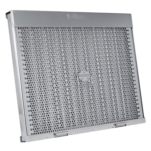 20" Tall X 16" Wide Stainless Steel Grease Lock Baffle Filter with Clips