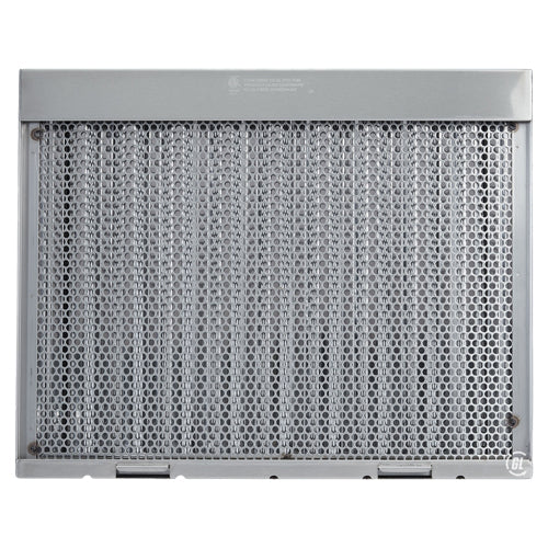 20" Tall X 16" Wide Stainless Steel Grease Lock Baffle Filter with Clips