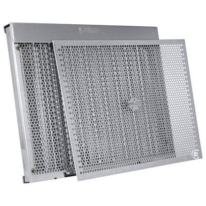 12" Tall X 16" Wide Stainless Steel Grease Lock Baffle Filter with Clips