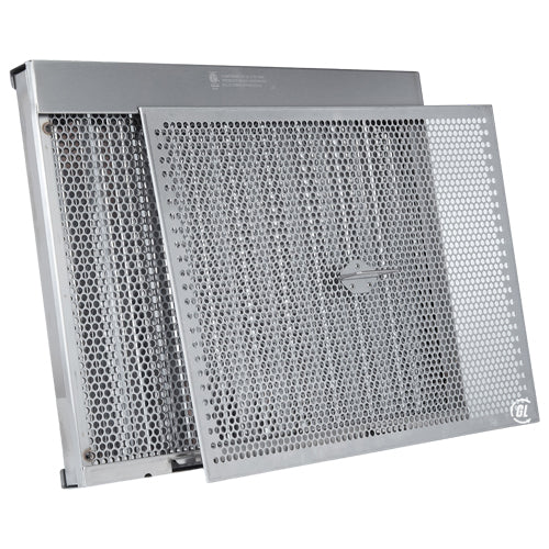 20" Tall X 25" Wide Stainless Steel Grease Lock Baffle Filter with Clips